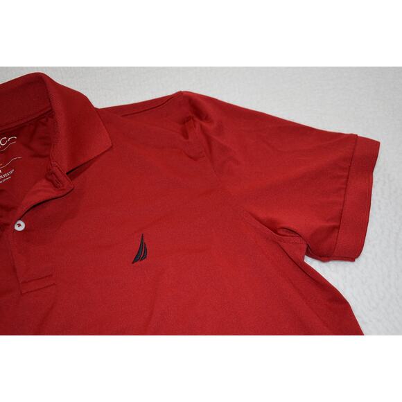 Nautica Golf Polo Shirt Men Size Medium Performance Polyester - Picture 3 of 6